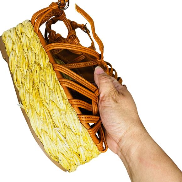 Ulla Johnson Viola Knotted leather raffia Platform Sierra sandals size 36 - Picture 5 of 8